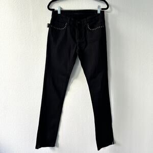Zadig & Voltaire Eva Noir Skull Studded Jeans Size 25